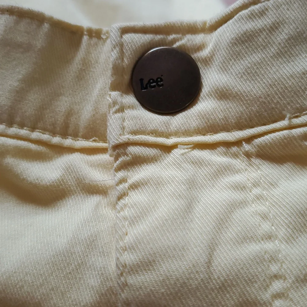 Lee Pale Yellow Cropped Utility Jeans - Picture 9 of 9